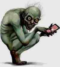 zombi con smartphone