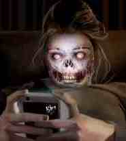 zombi con smartphone