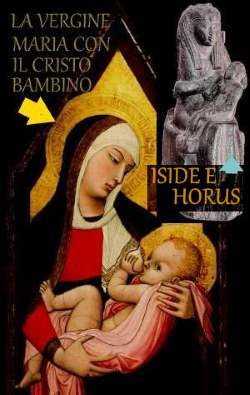 maria e il cristo iside ed horus